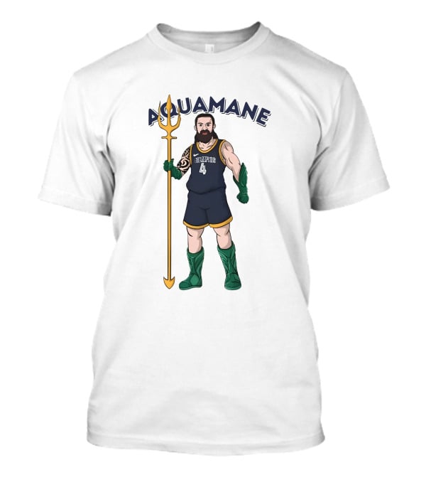 Aquamane Steven Adams Memphis Basketball Number 4 T-Shirt