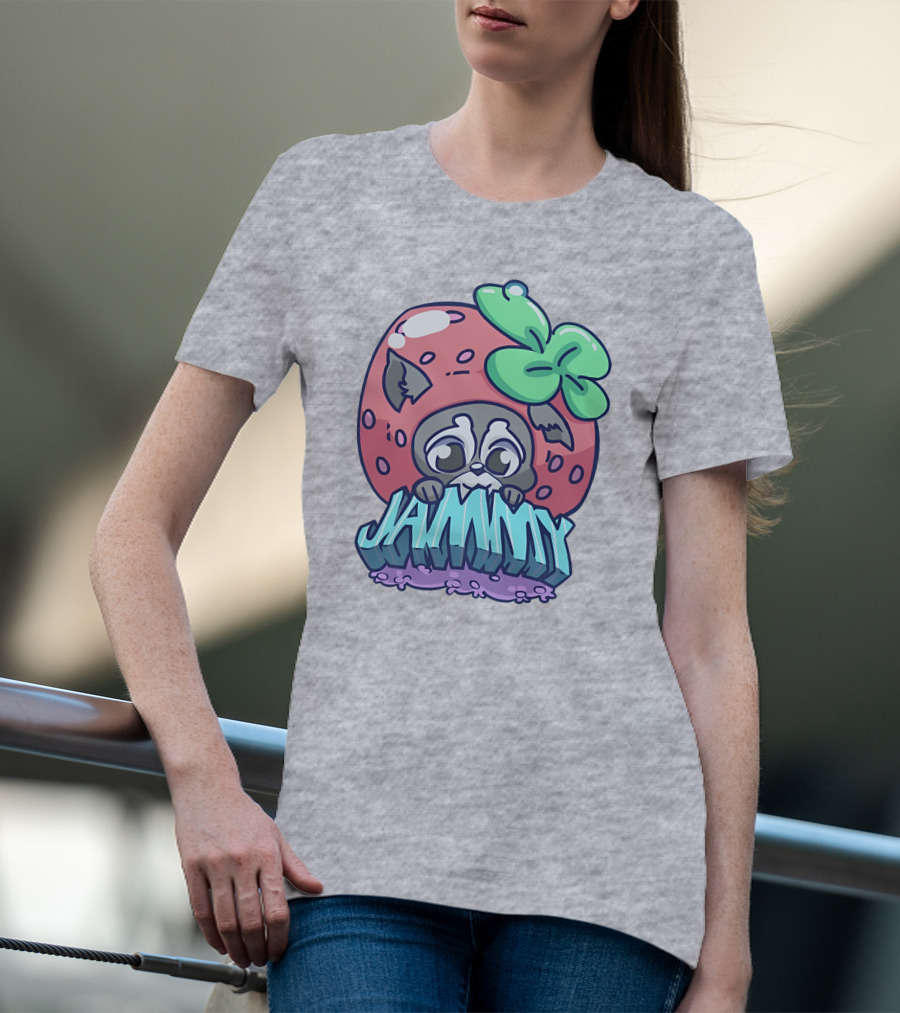Jamplan Shop Jammin' Cute Strawberry Animal Jammy T-Shirt
