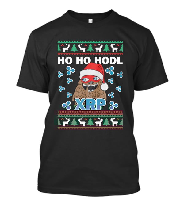 HO HO HODL XRP Ugly Christmas T-Shirt