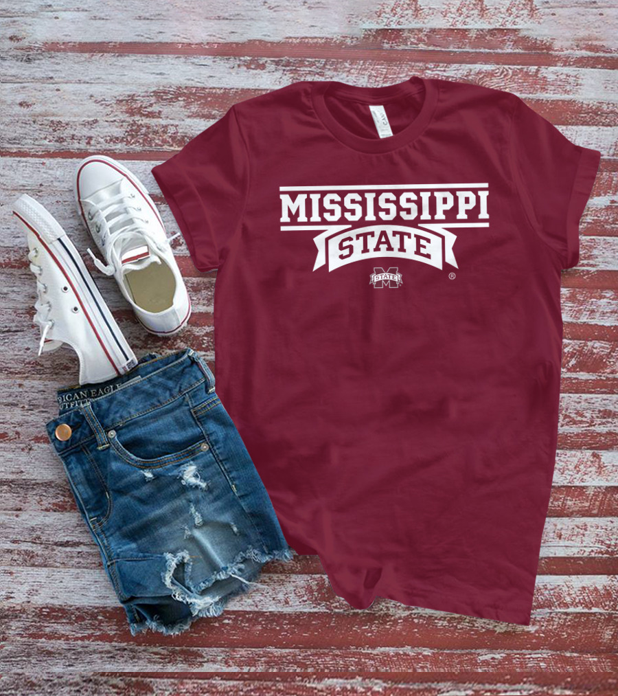 Mississippi State University Bulldogs M State Wordmark T-Shirt