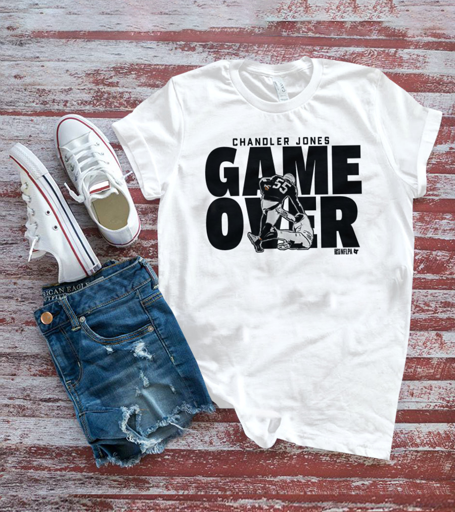 Chandler Jones Game Over NFLPA 55 Player Tackle T-Shirt