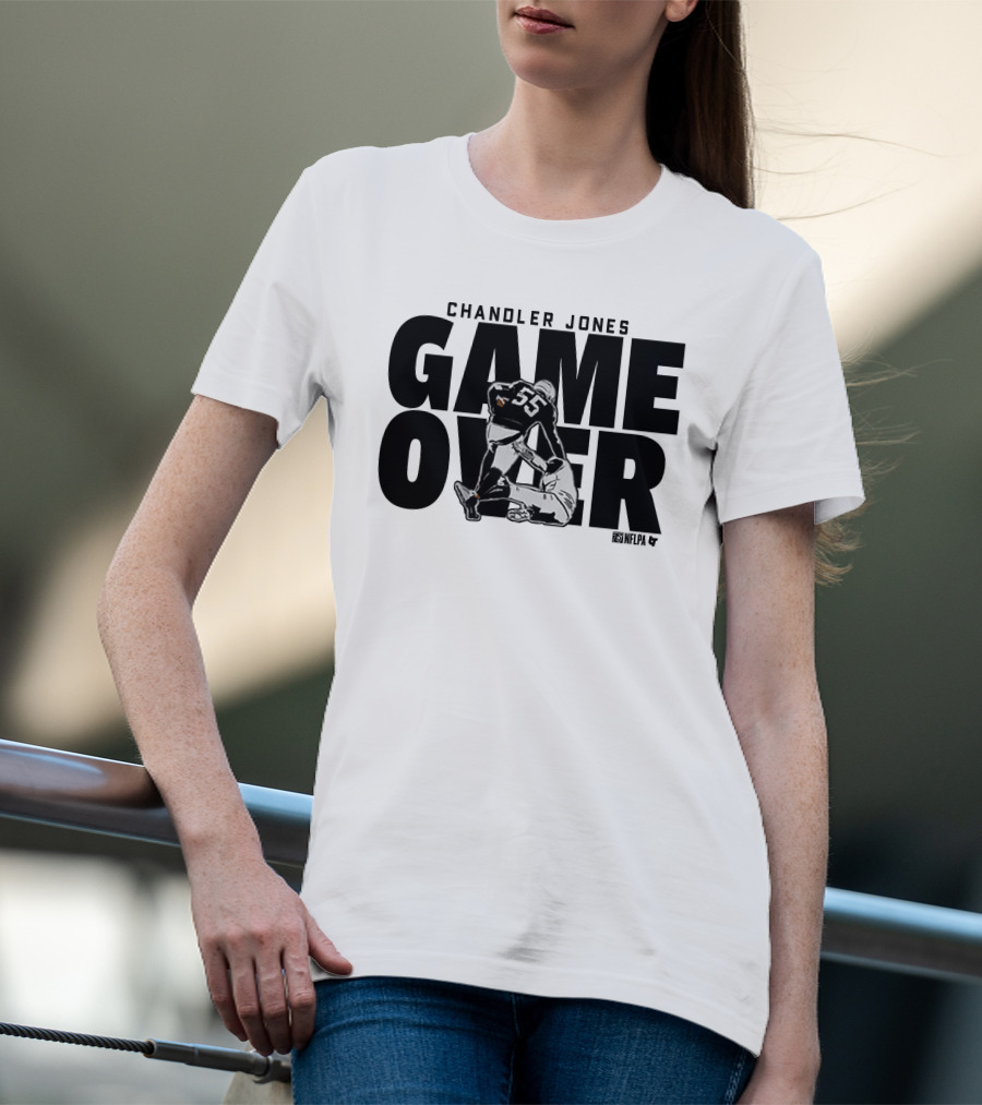 Chandler Jones Game Over NFLPA 55 Player Tackle T-Shirt