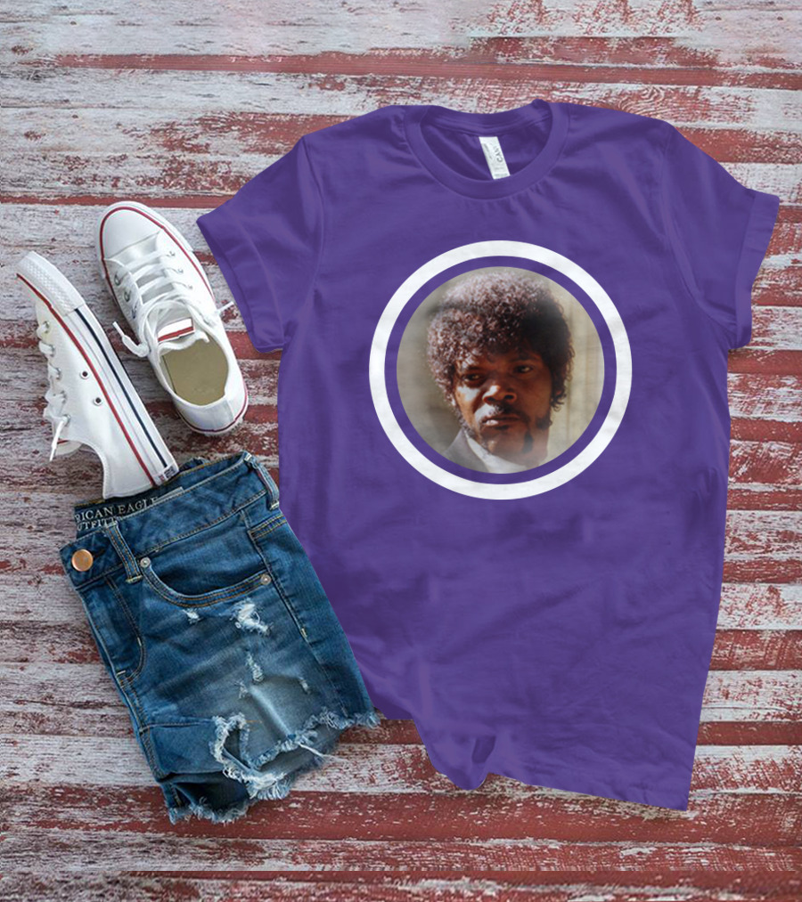 Pulp Fiction Jules Winfield Samuel L Jackson Iconic Face T-Shirt