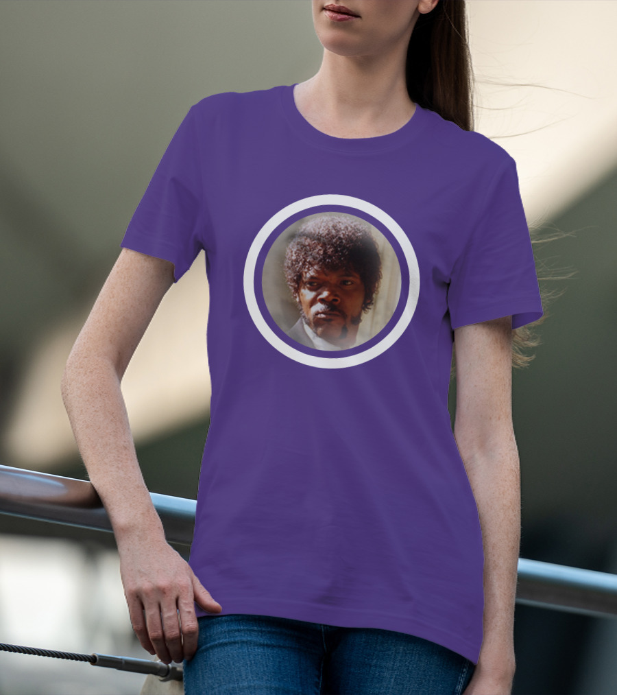 Pulp Fiction Jules Winfield Samuel L Jackson Iconic Face T-Shirt