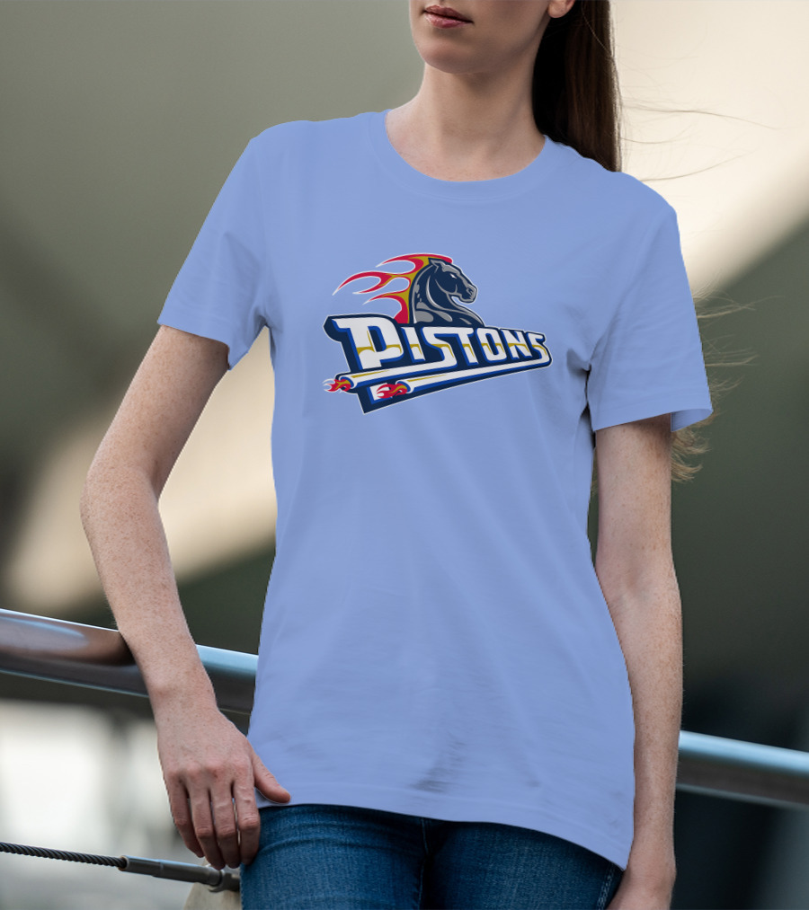 Pistons Horse Flames T-Shirt