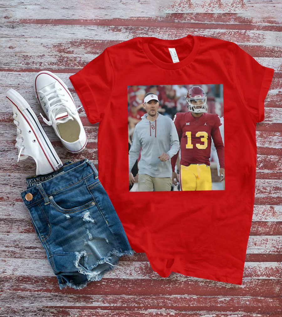 Caleb Williams And Spencer Rattler Oklahoma Football Showdown T-Shirt