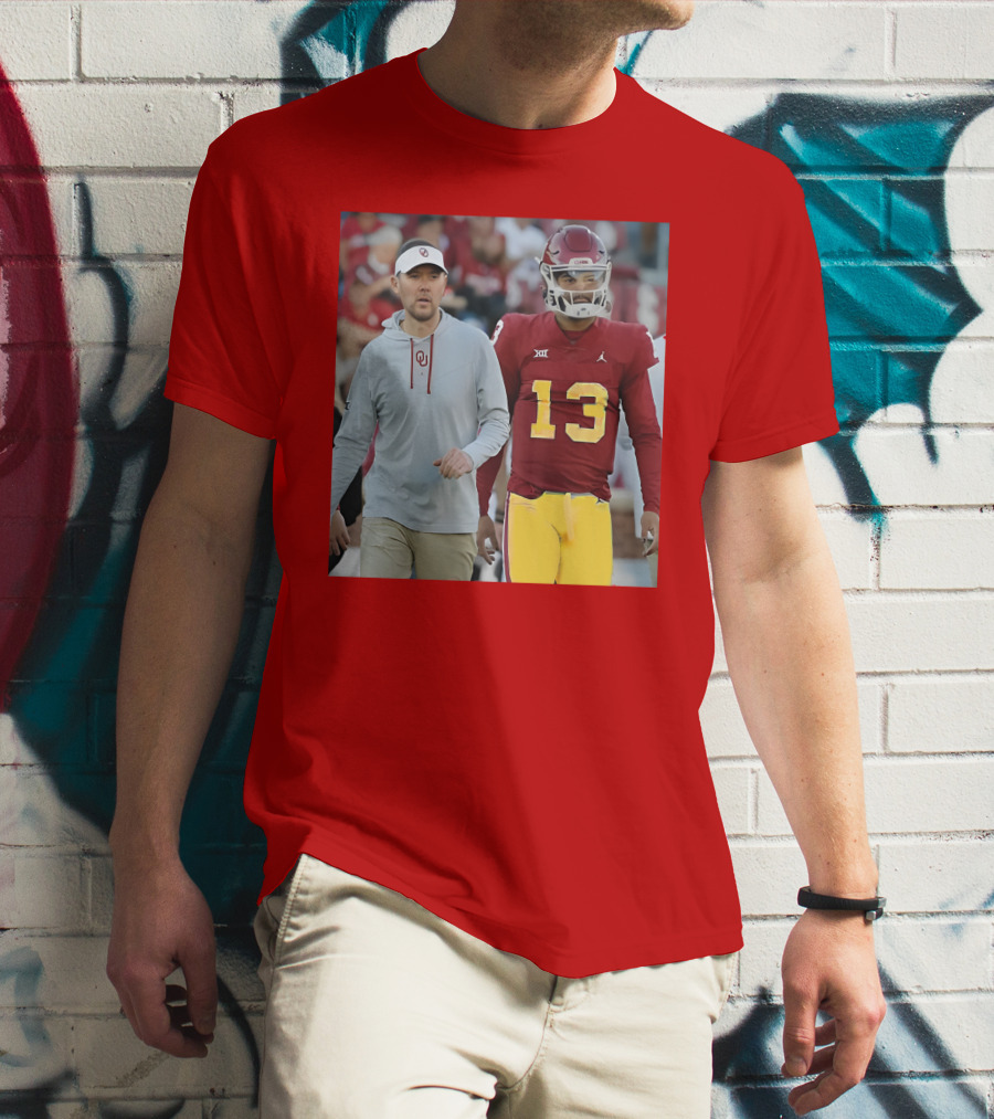 Caleb Williams And Spencer Rattler Oklahoma Football Showdown T-Shirt