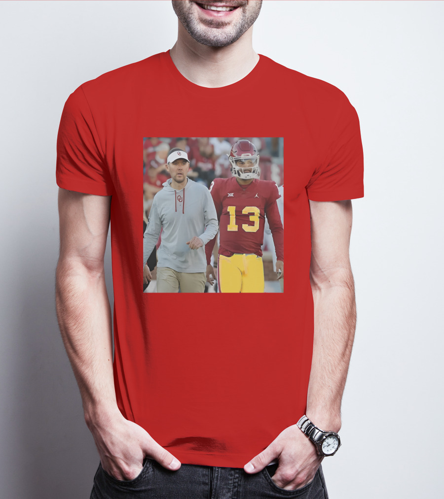 Caleb Williams And Spencer Rattler Oklahoma Football Showdown T-Shirt