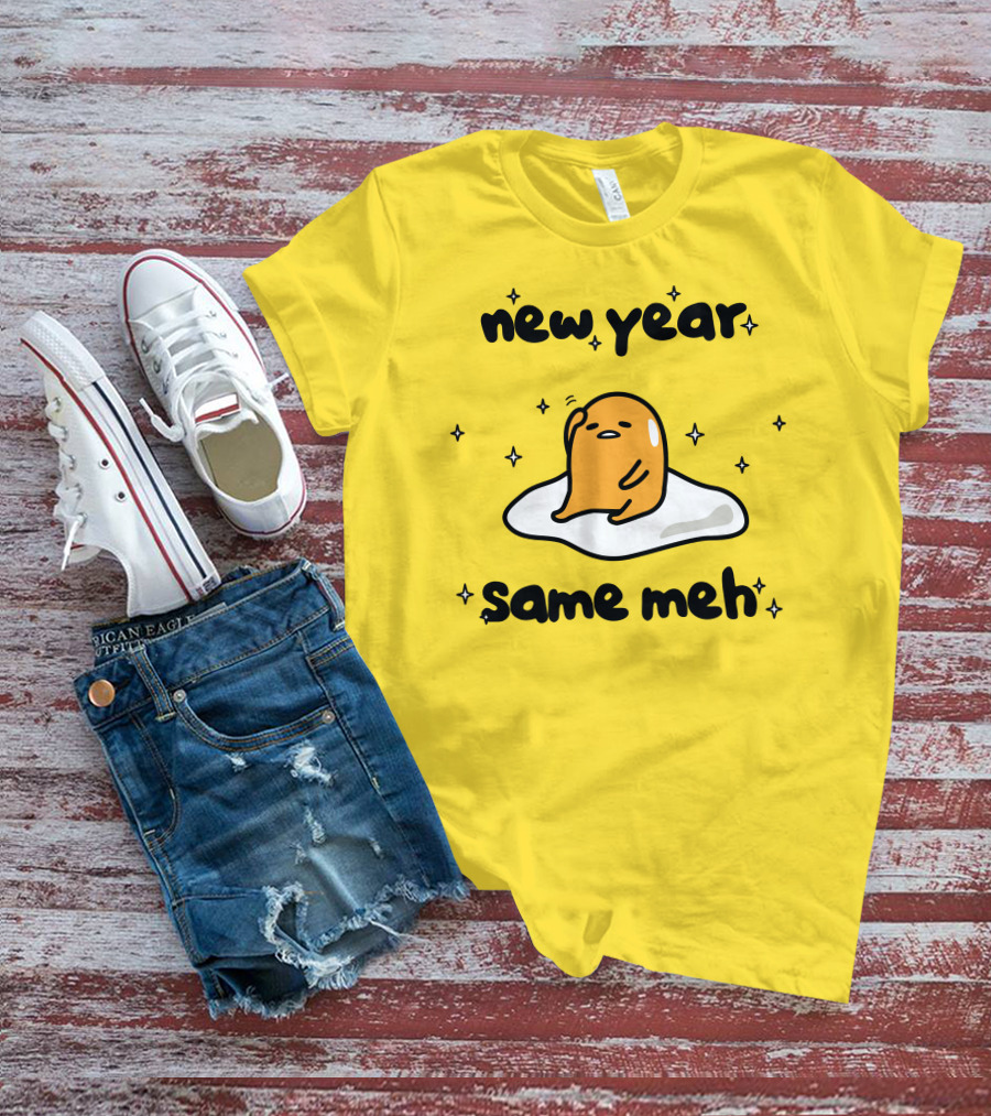 Gudetama New Year Same Meh Egg Character T-Shirt