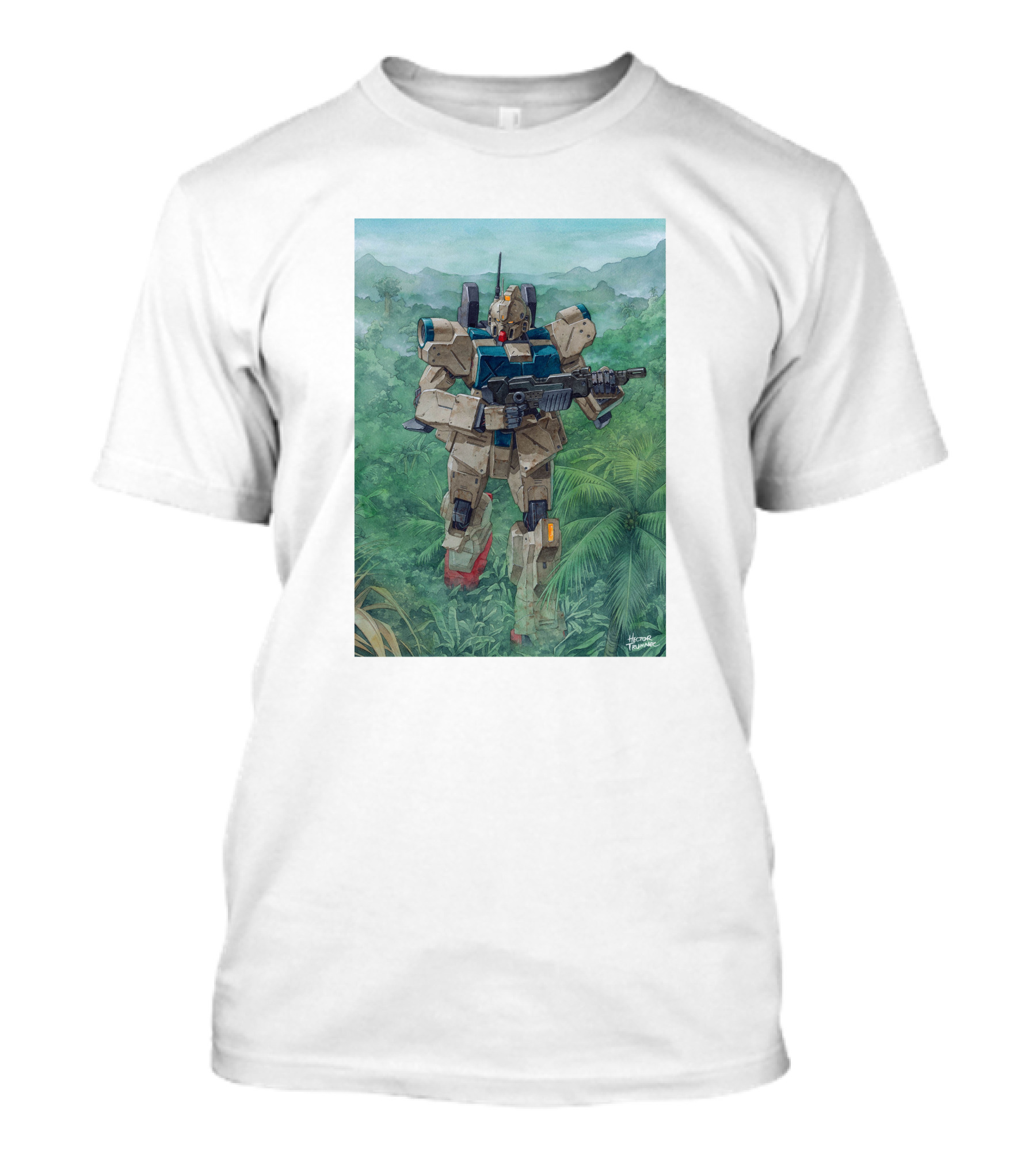 Mobile Suit Jungle Patrol Gundam Art By Hajime Katoki T-Shirt