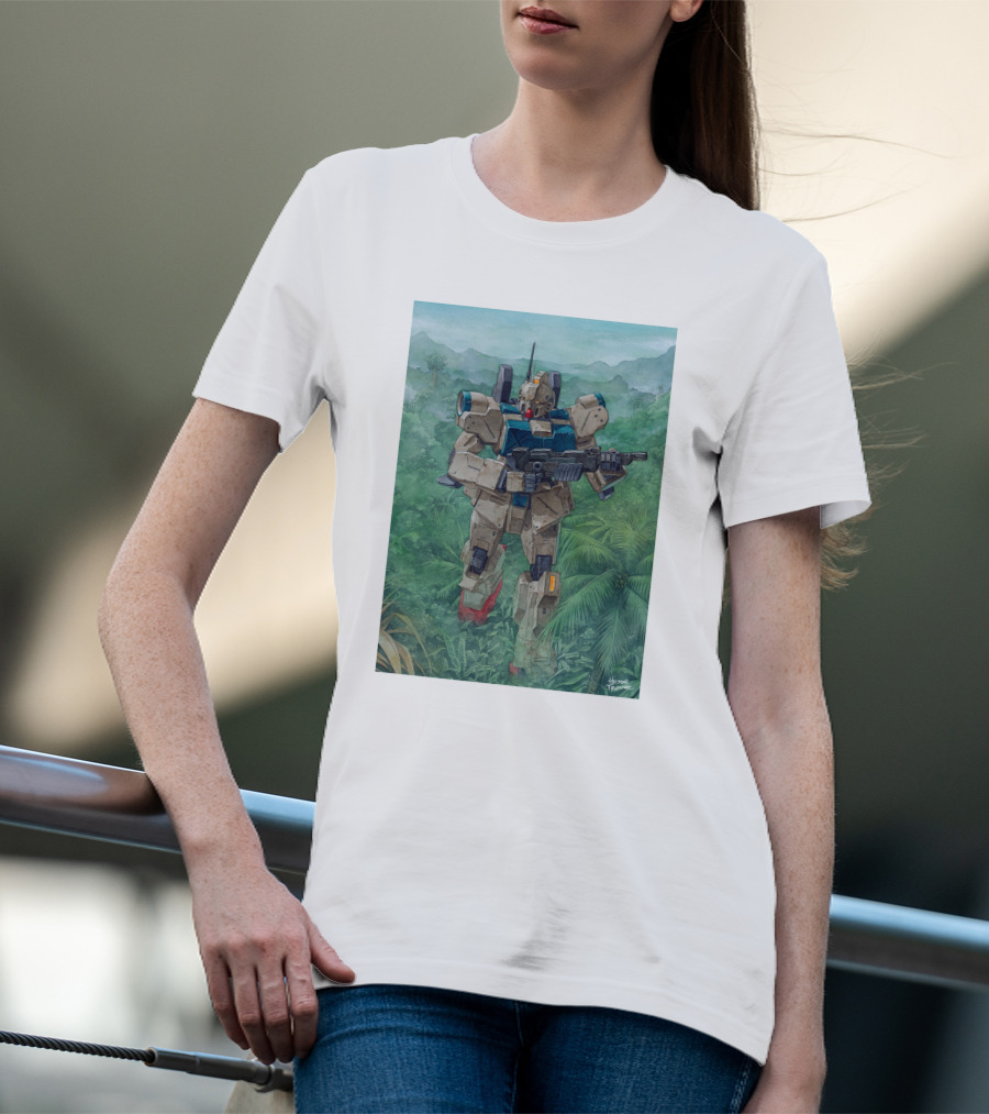Mobile Suit Jungle Patrol Gundam Art By Hajime Katoki T-Shirt