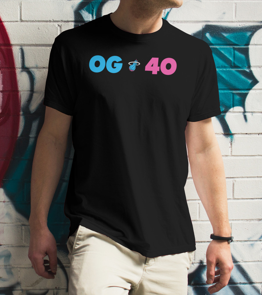 OG 40 Miami Heat Basketball T-Shirt