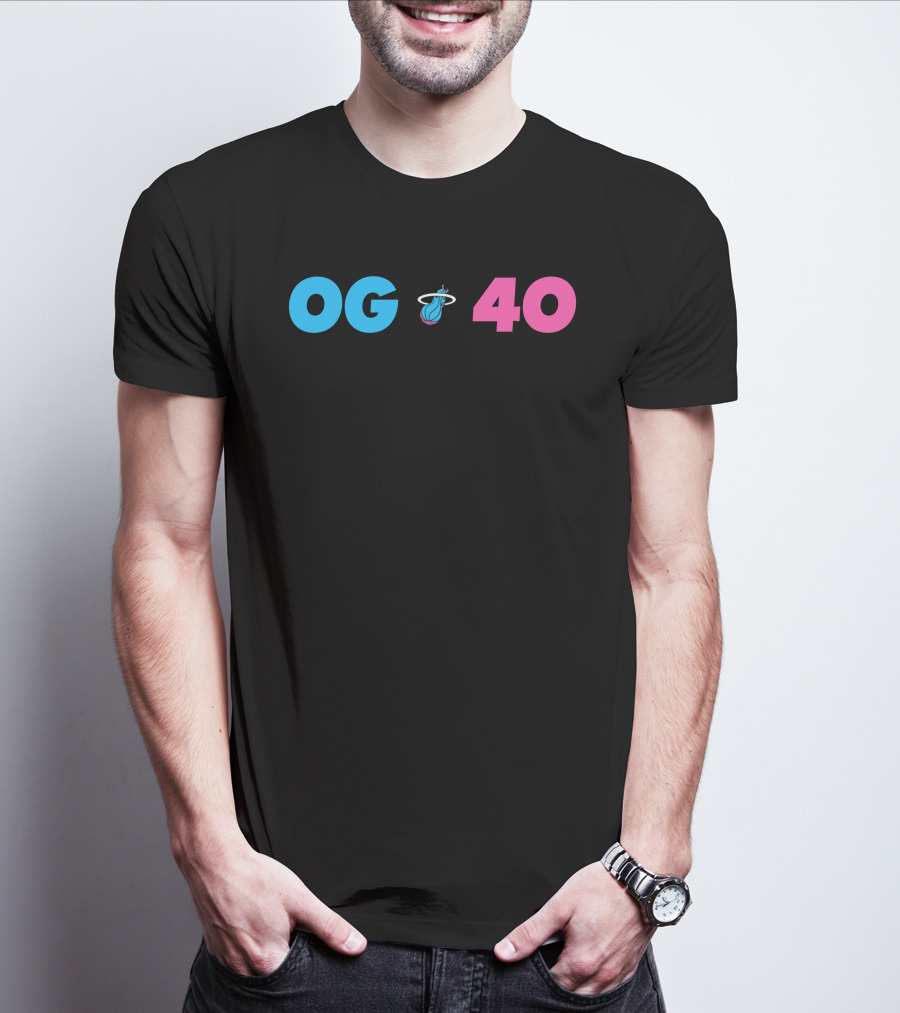 OG 40 Miami Heat Basketball T-Shirt