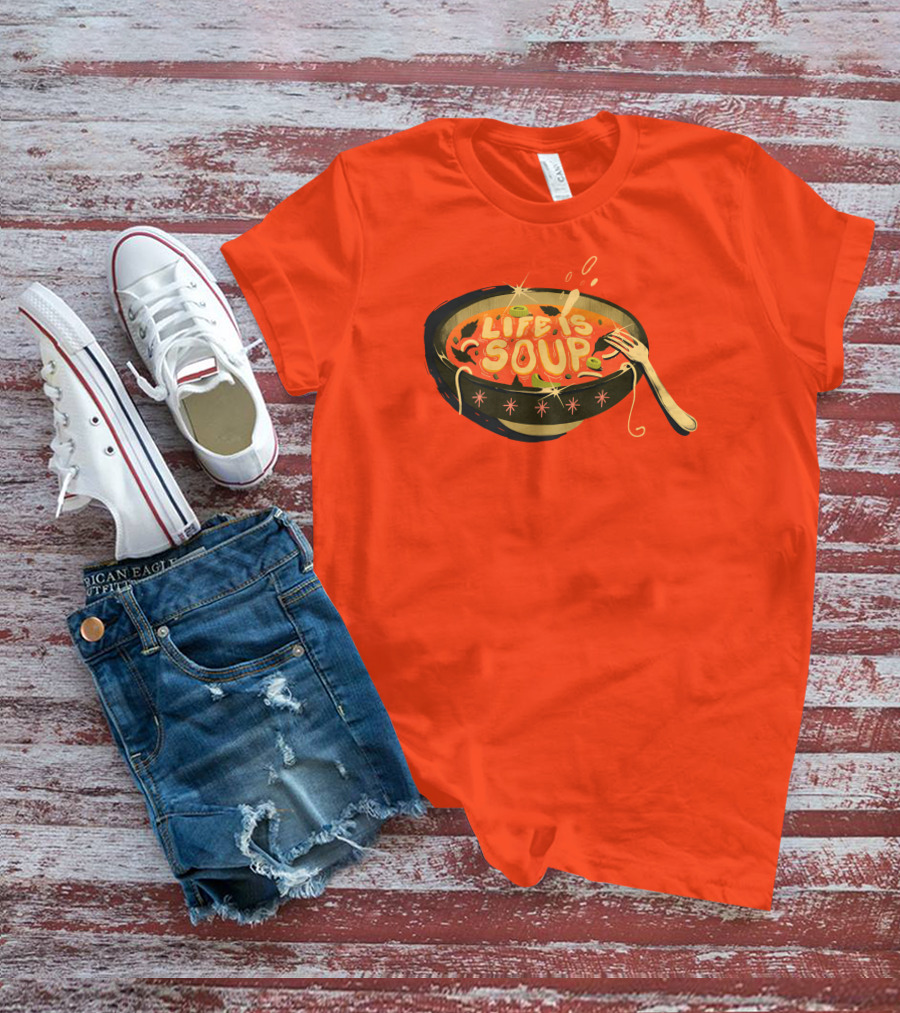 Galactixy Illustrations Life Is Soup Bowl T-Shirt