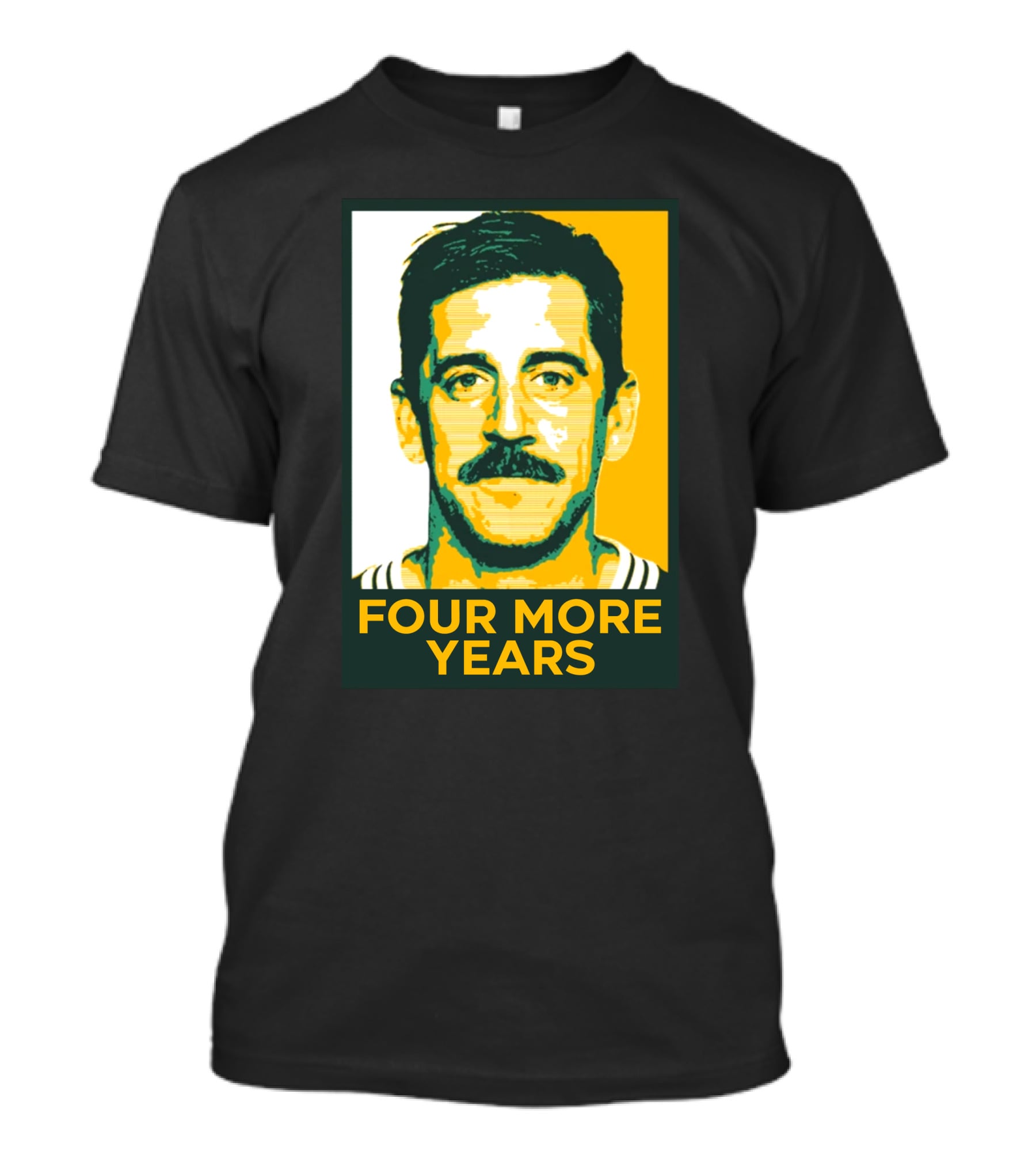 Aaron Rodgers Four More Years Green And Gold T-Shirt