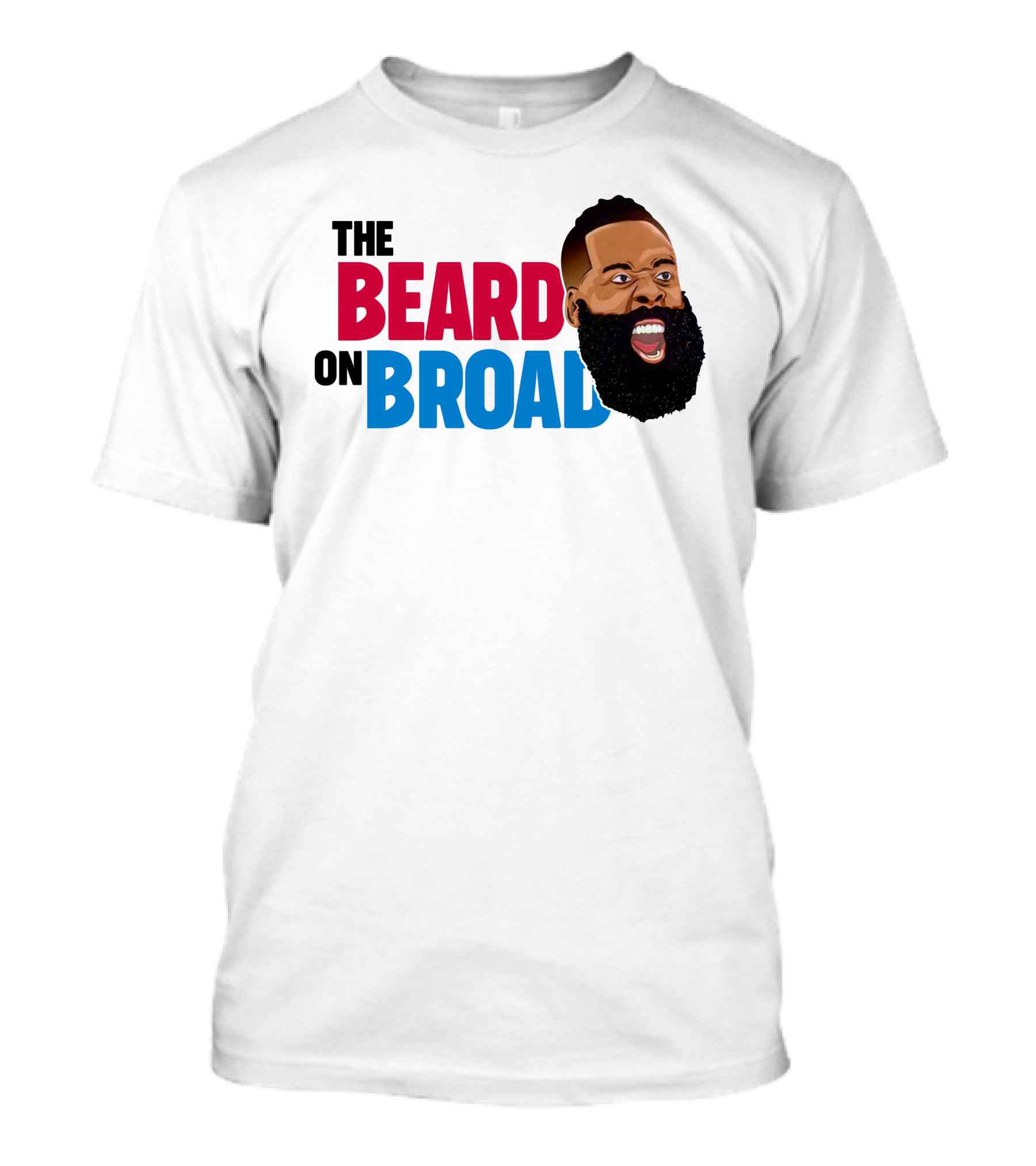 The Beard On Broad Basketball Icon Shouting T-Shirt