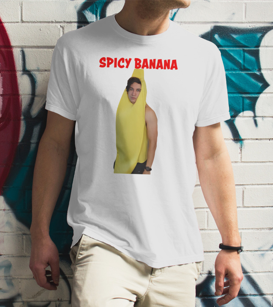 Spicy Banana Costume Humor With Thrasher Dan Vibes T-Shirt