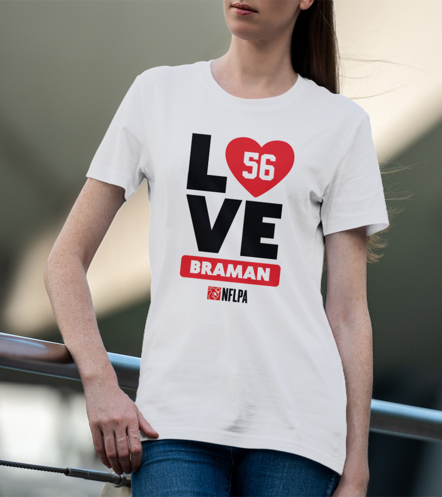 LOVE 56 BRAMAN NFLPA T-Shirt