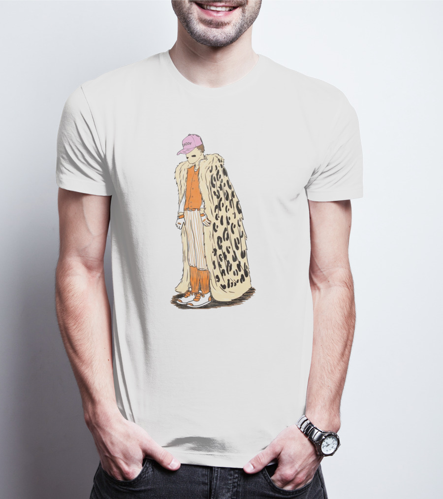 Daddy Leopard Cape Orange T-Shirt