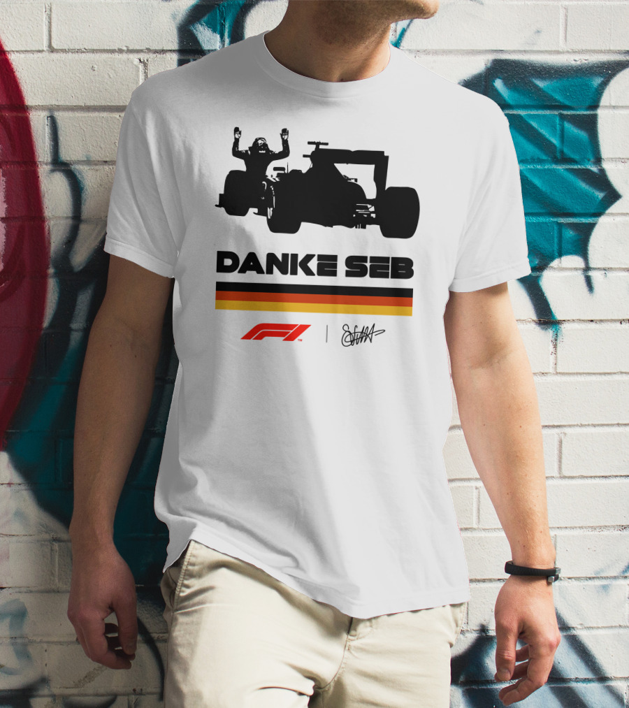 RunWithSeb Danke Seb F1 Formula One T-Shirt