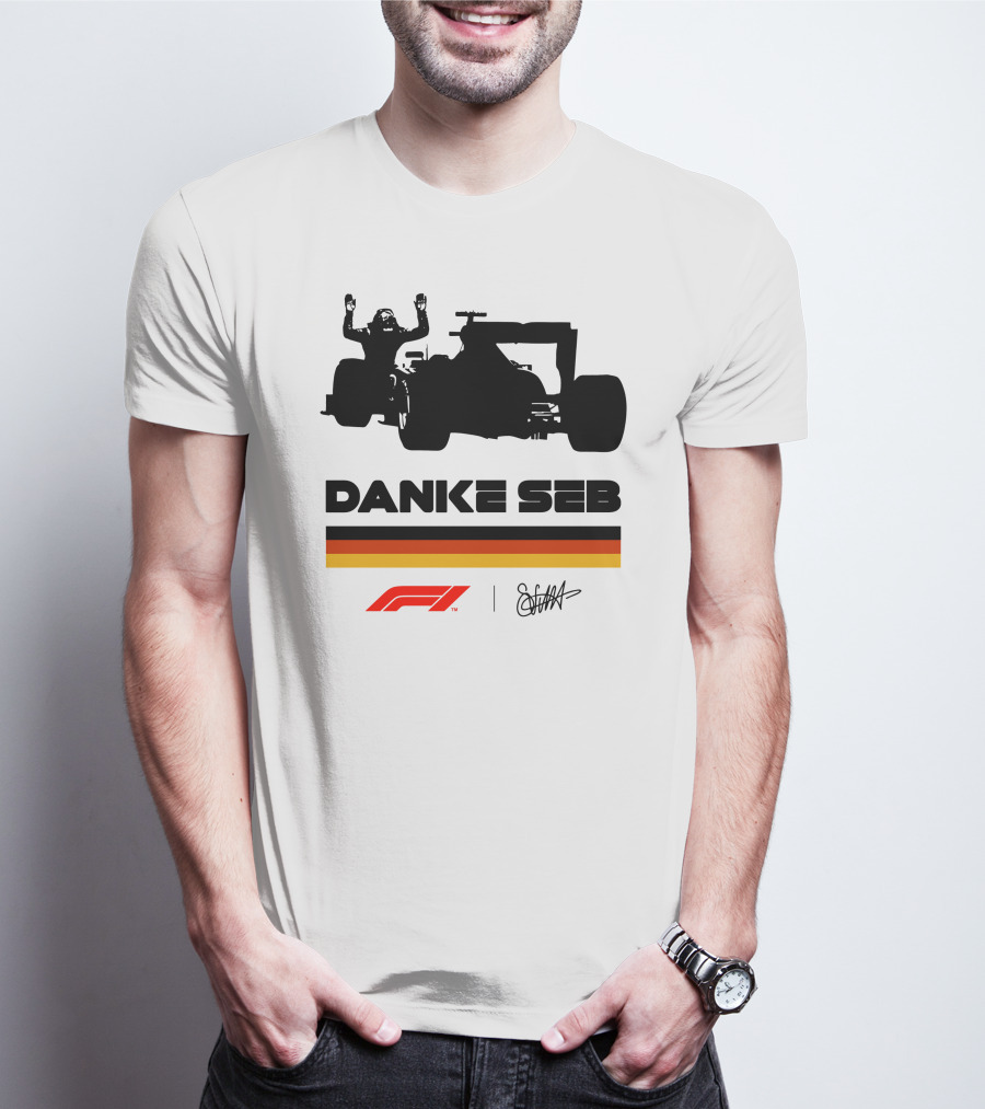 RunWithSeb Danke Seb F1 Formula One T-Shirt