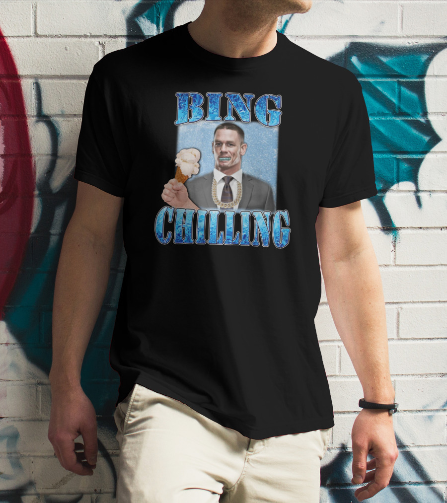 Hard Merch Bing Chilling Ice Cream Suit John Cena T-Shirt