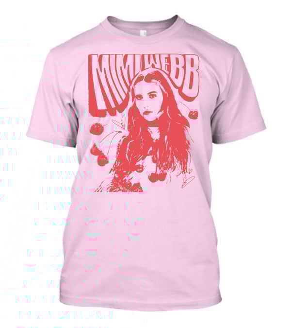 Mimi Webb Cherry Photo With Hand-Drawn Heart And Cherries T-Shirt