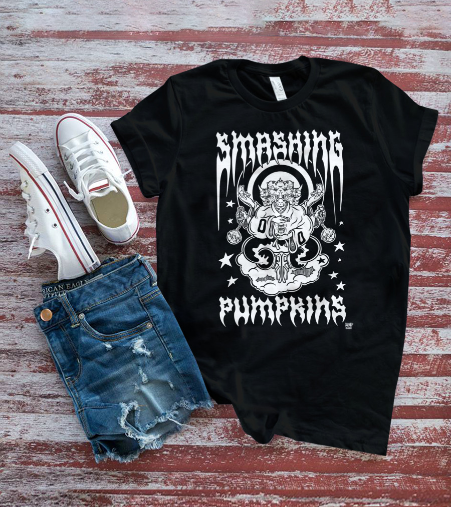 Smashing Pumpkins Rhinoceros Cloud Stars T-Shirt