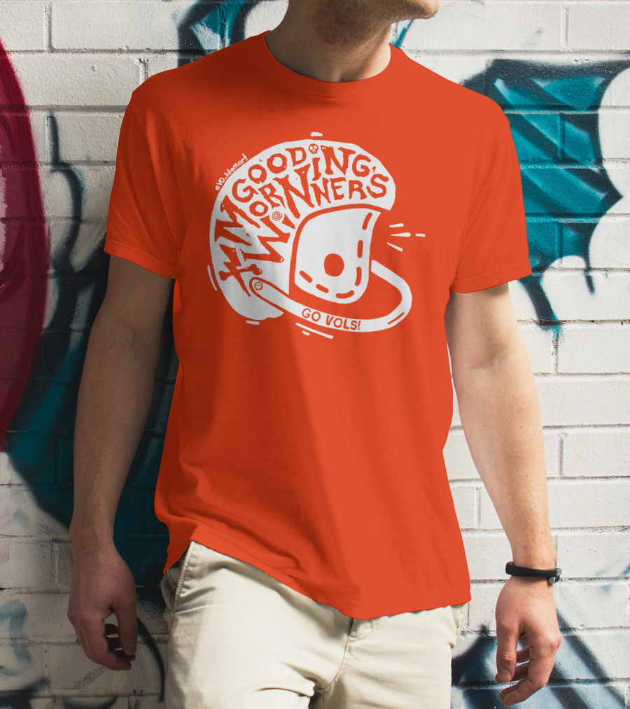 Good Morning Winners Go Vols Football Helmet T-Shirt