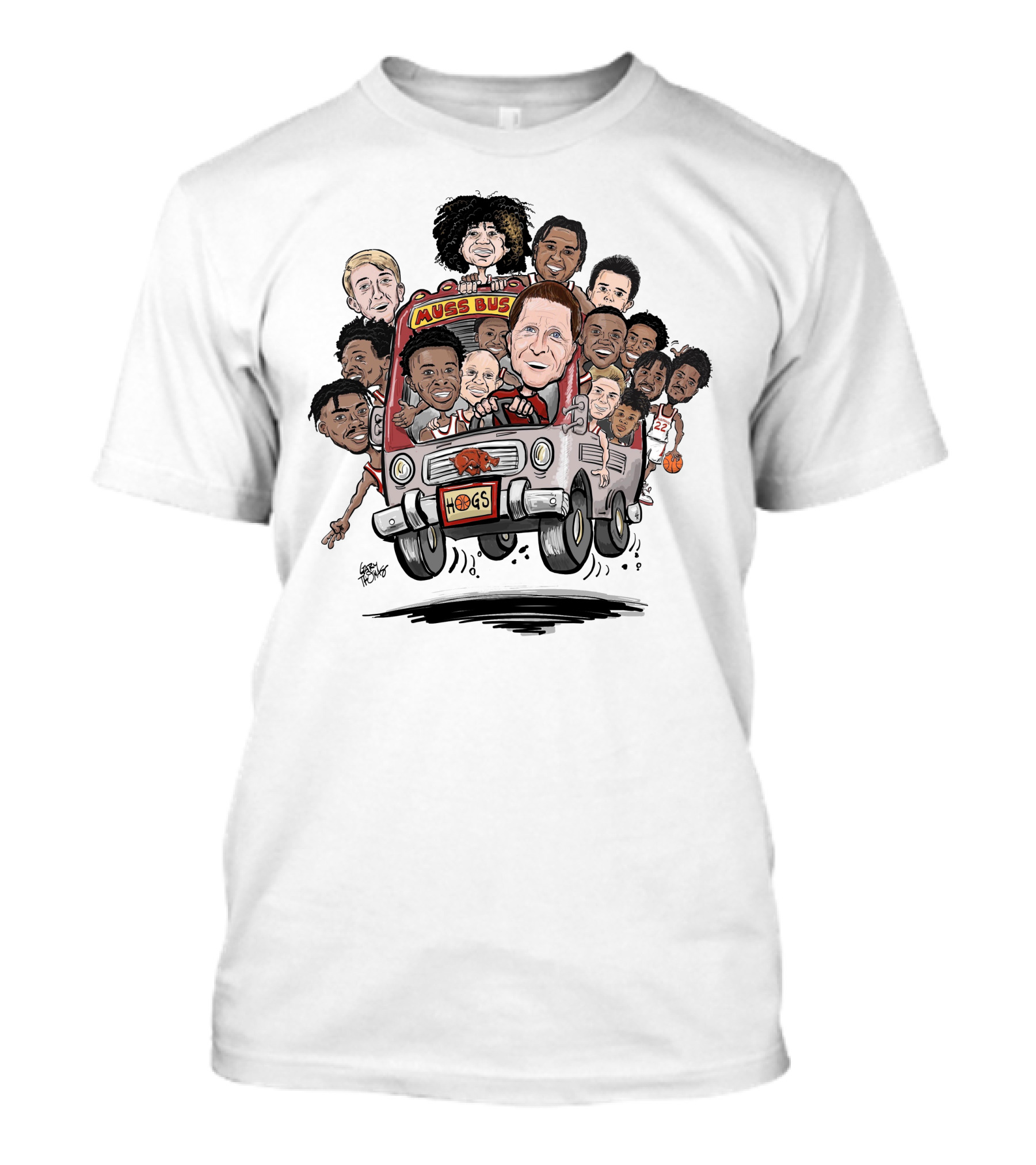 Eric Musselman Muss Bus Hogs Basketball Team Tulsa Next Stop T-Shirt