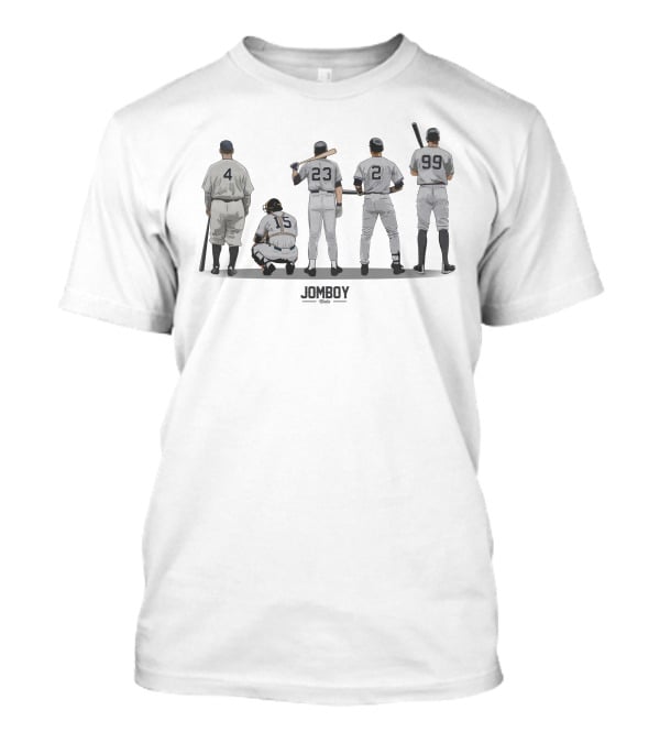 Talkin' Yanks Store The Captains Jomboys Baseball Legends Numbers 4 15 23 2 99 T-Shirt