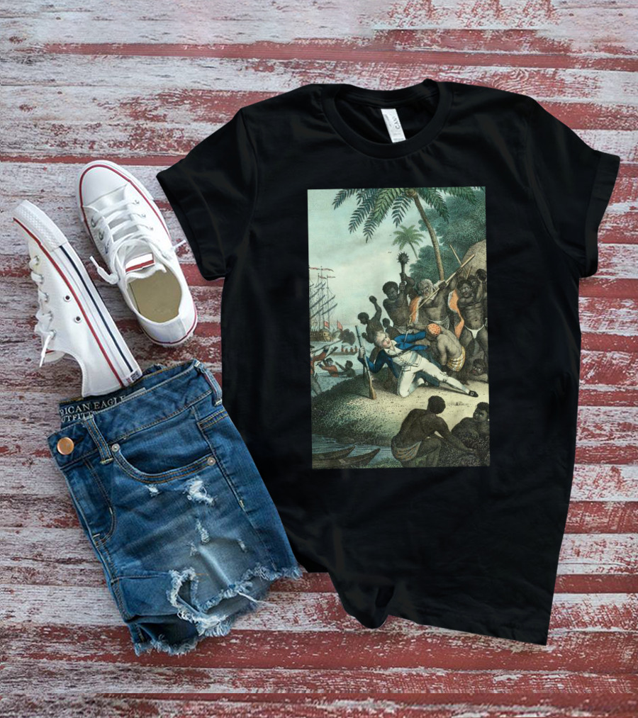 Hawaiians Killed Captain Cook Historic Encounter T-Shirt