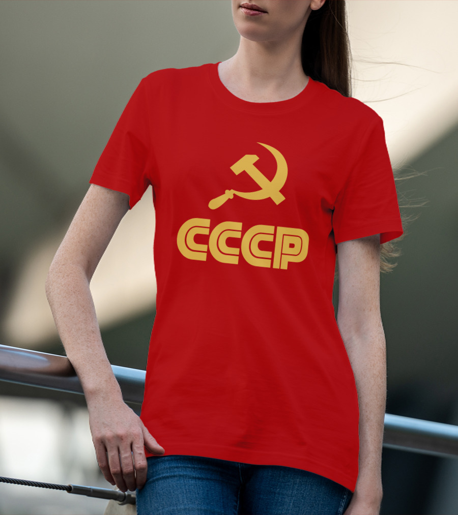 Schotthappens CCCP Soviet Hammer And Sickle Red T-Shirt