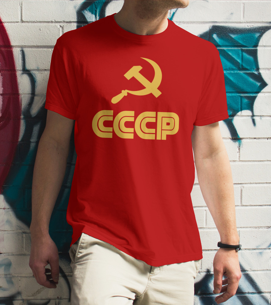 Schotthappens CCCP Soviet Hammer And Sickle Red T-Shirt