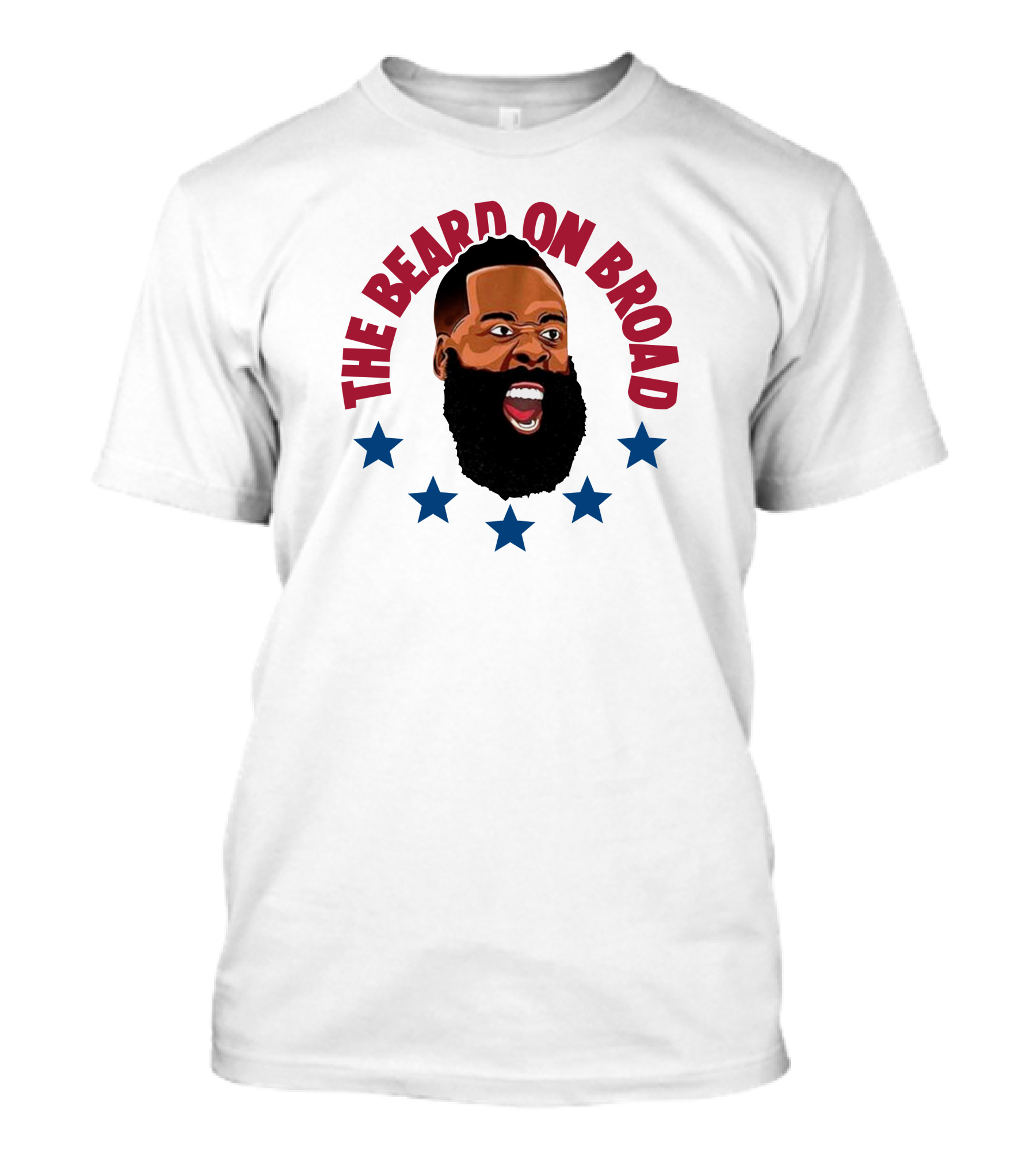 The Beard On Broad Stars James Harden T-Shirt
