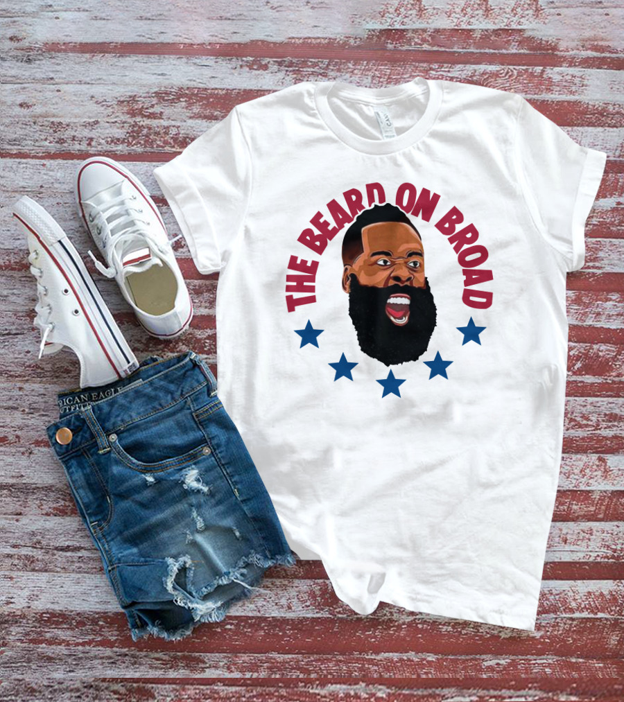 The Beard On Broad Stars James Harden T-Shirt