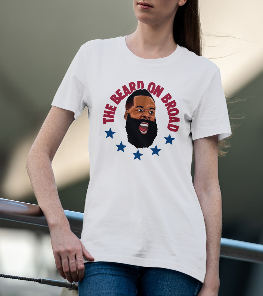 The Beard On Broad Stars James Harden T-Shirt