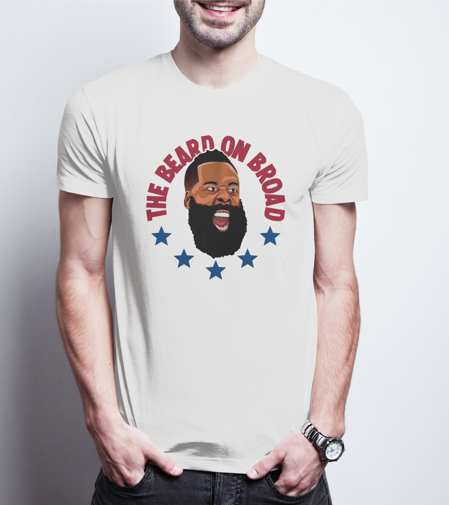 The Beard On Broad Stars James Harden T-Shirt