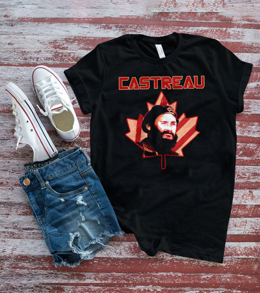 Castreau Maple Leaf Portrait Revival Today Store T-Shirt
