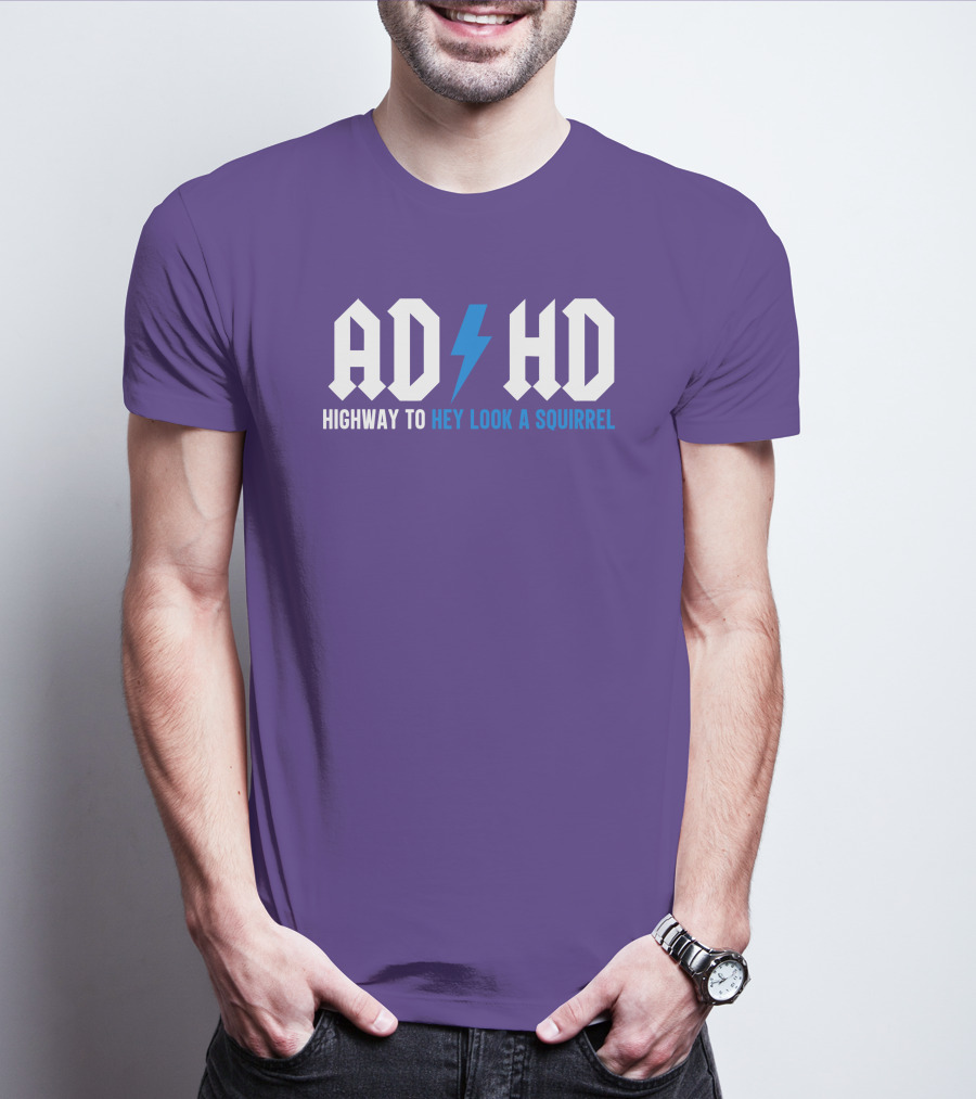 ADHD Highway To Hey Look A Squirrel Vintage Rock T-Shirt