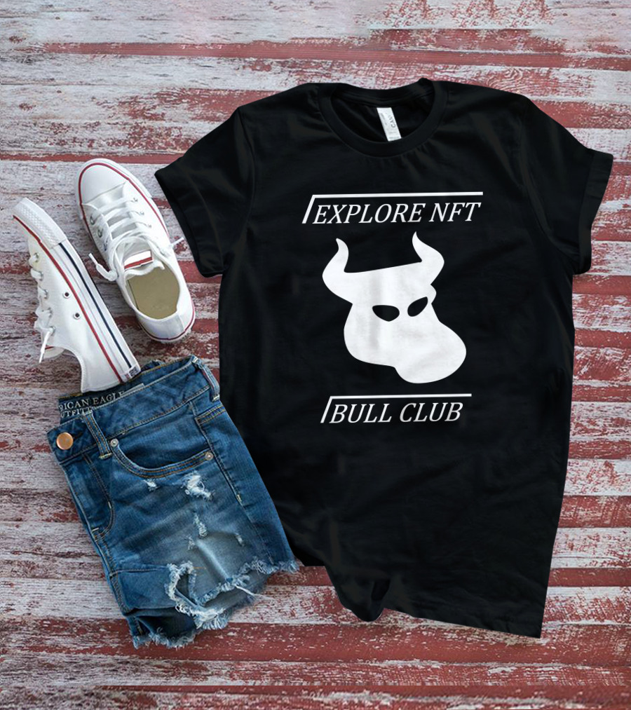 Explore NFT Bull Club Iconic Horned T-Shirt