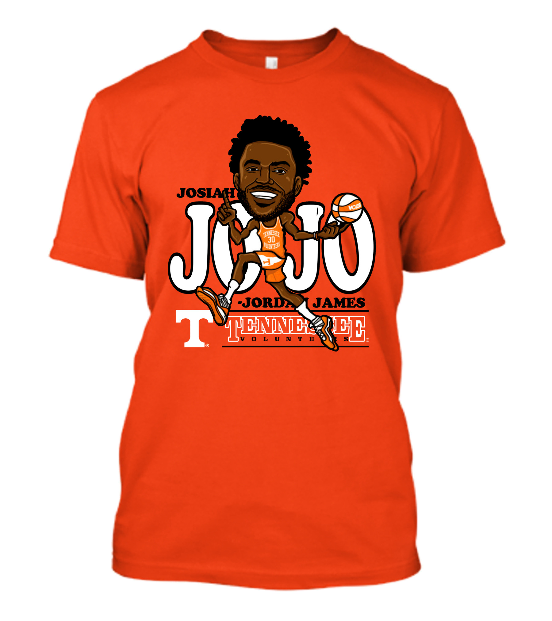 Josiah Jordan James JoJo Tennessee Volunteers Basketball T-Shirt