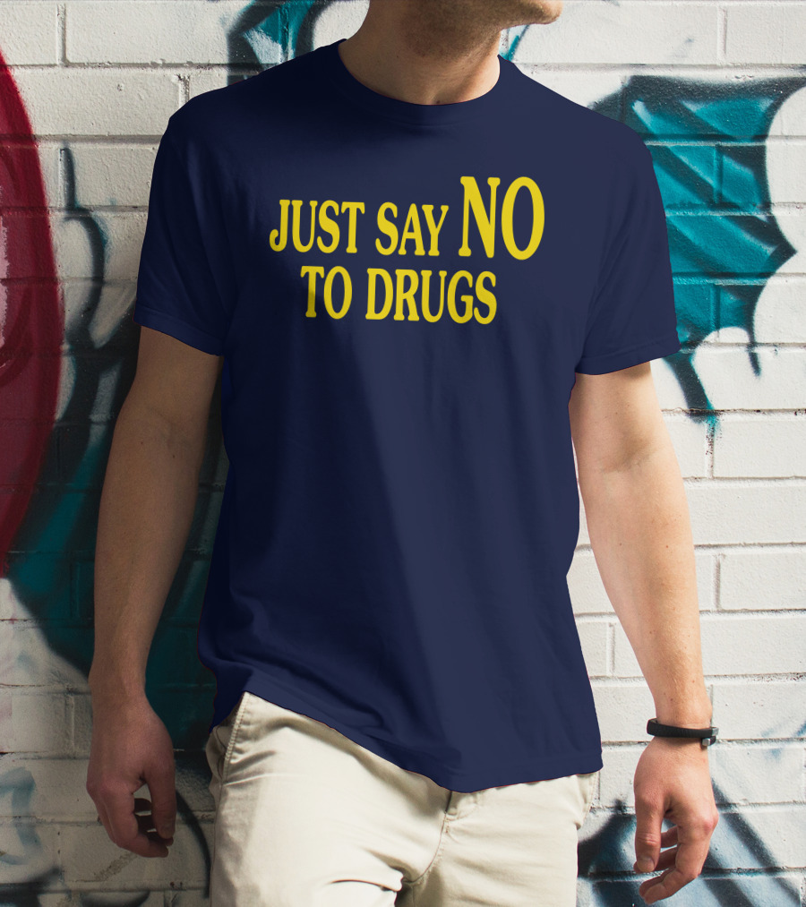 Lindsay Lohan Just Say No To Drugs Campaign Message T-Shirt