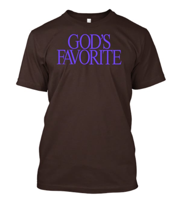 Lilipropaganda God's Favorite Text In Bold Purple Letters T-Shirt