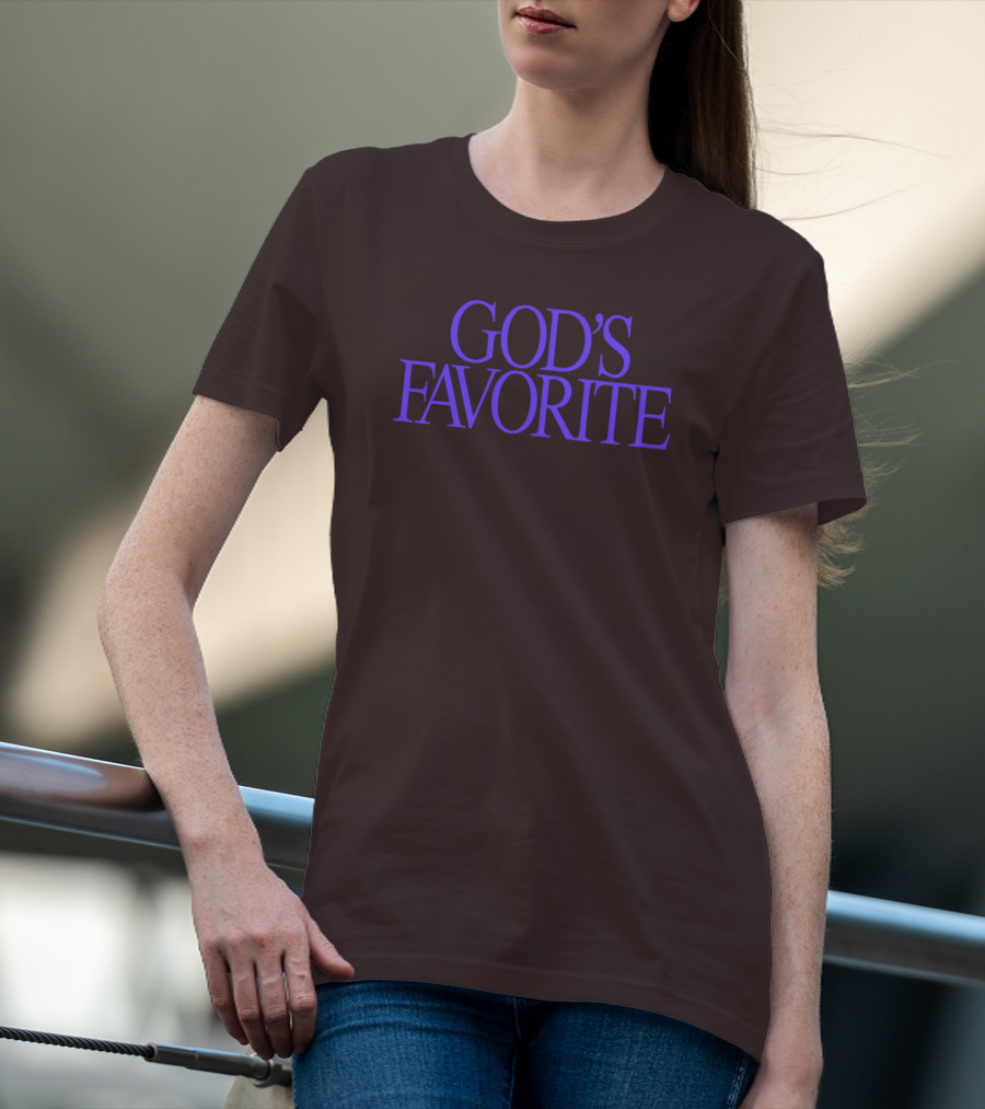 Lilipropaganda God's Favorite Text In Bold Purple Letters T-Shirt