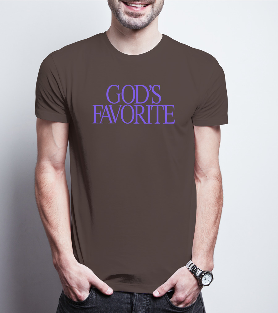 Lilipropaganda God's Favorite Text In Bold Purple Letters T-Shirt