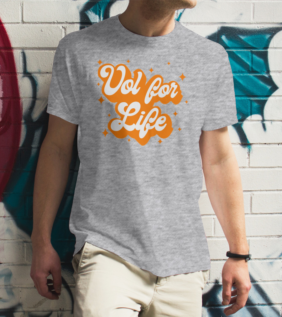 Vol For Life Alexis Foust Orange Sparkle T-Shirt
