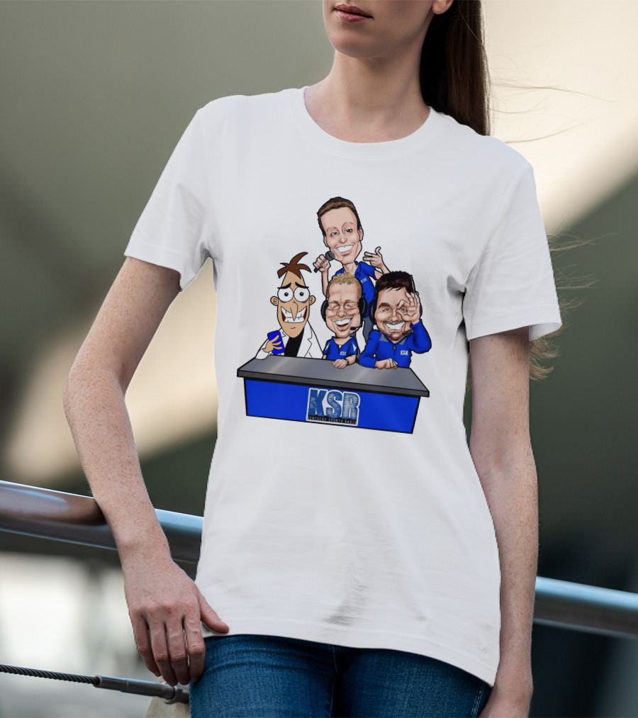 KSR Kentucky Sports Radio BigBlueAndrew New Logo Caricature Group T-Shirt