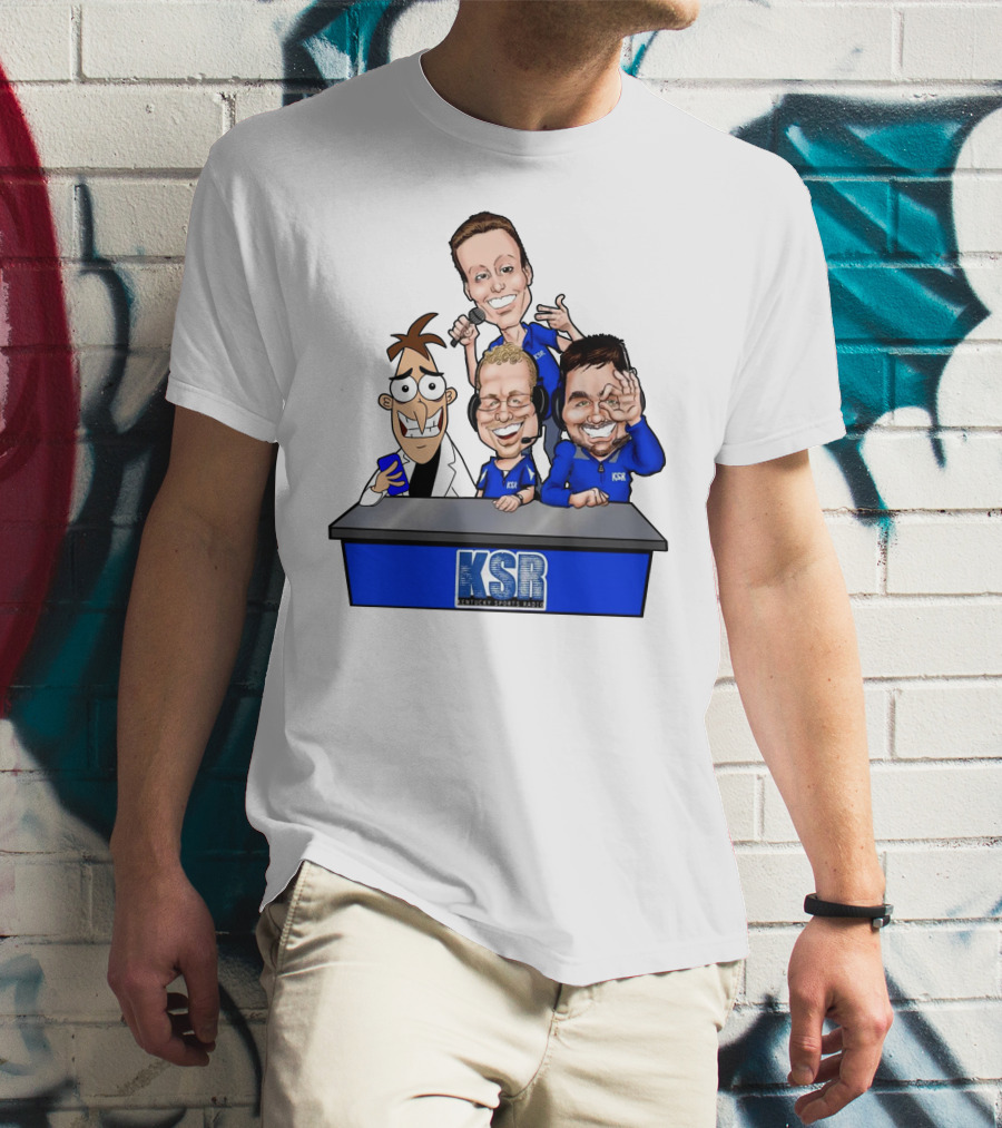 KSR Kentucky Sports Radio BigBlueAndrew New Logo Caricature Group T-Shirt