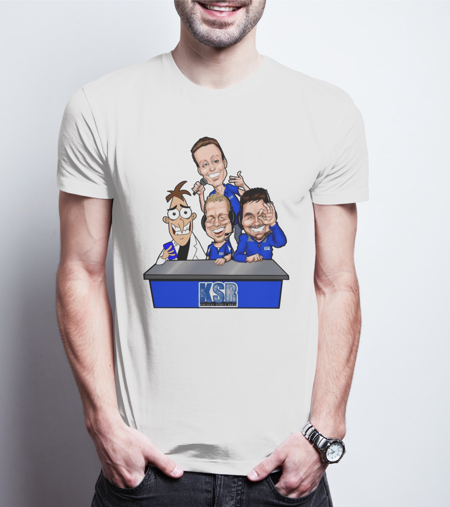 KSR Kentucky Sports Radio BigBlueAndrew New Logo Caricature Group T-Shirt
